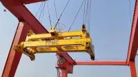 SGS/ISO 20 T 30 T 50t Equipos de construcción general de servicio pesado Almacén al aire libre Muelle de contenedores portátiles pesados ​​Grúa pórtico con carro de torno de doble viga