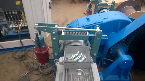 Mina de control eléctrico 10m/Min Wire Rope Pulling Winch